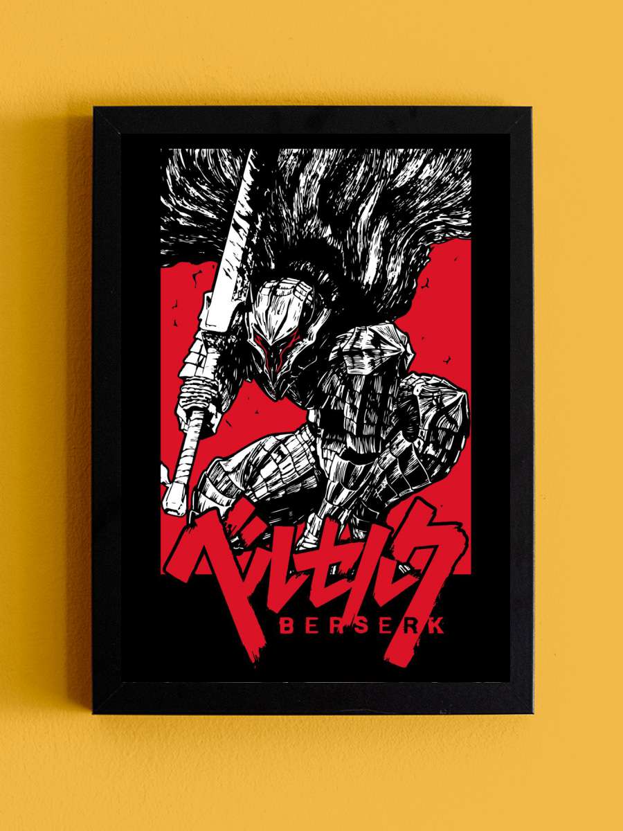 Berserk black Anime Tablo Siyah Çerçeveli Yüksek Kalite Anime Duvar Poster Tablo - En İyi Fiyatlarla