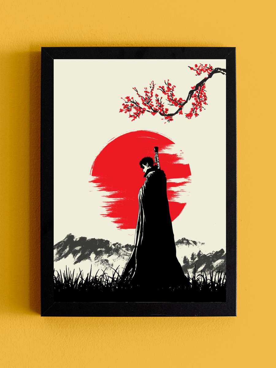 BERSERK GUTS Anime Tablo Siyah Çerçeveli Yüksek Kalite Anime Duvar Poster Tablo - En İyi Fiyatlarla