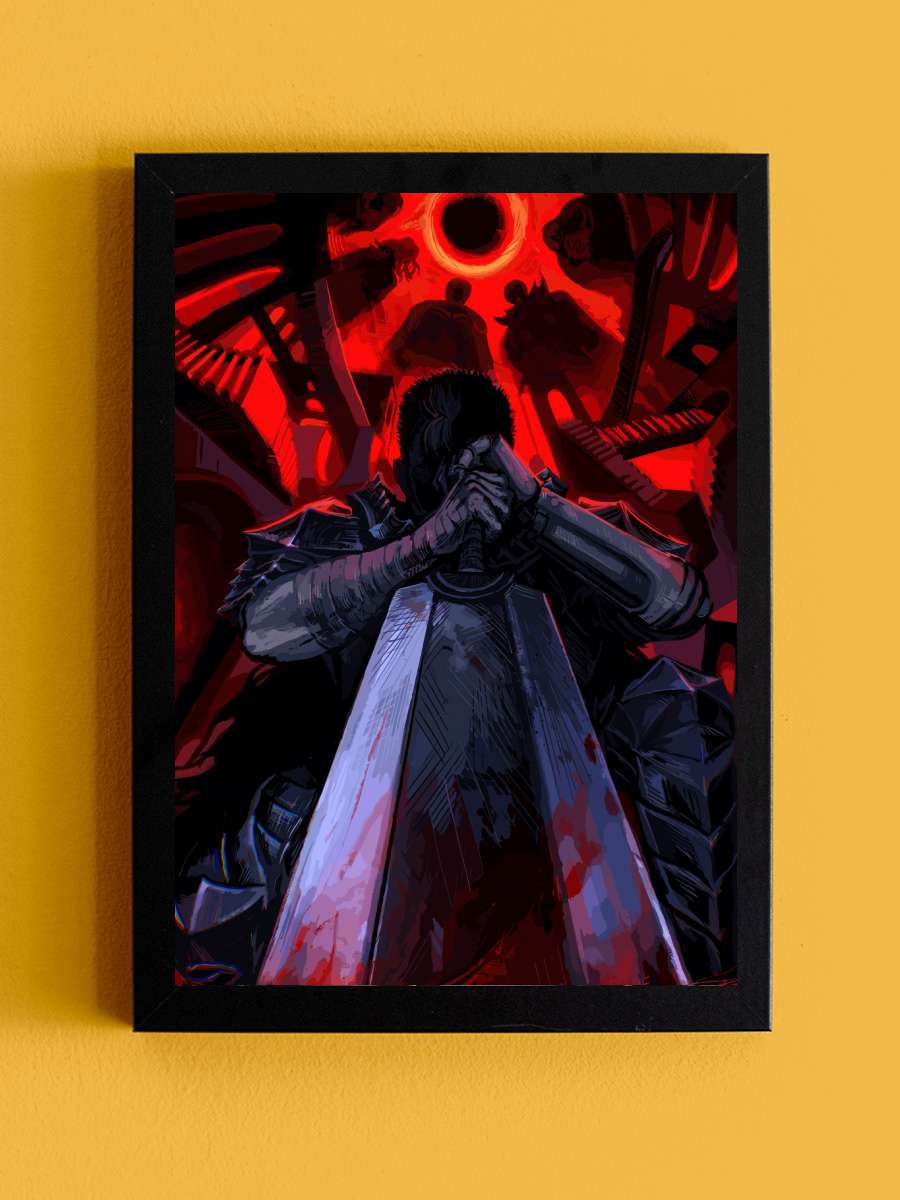 berserk Anime Tablo Siyah Çerçeveli Yüksek Kalite Anime Duvar Poster Tablo - En İyi Fiyatlarla