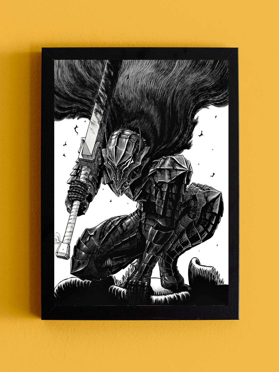 berserk Anime Tablo Siyah Çerçeveli Yüksek Kalite Anime Duvar Poster Tablo - En İyi Fiyatlarla
