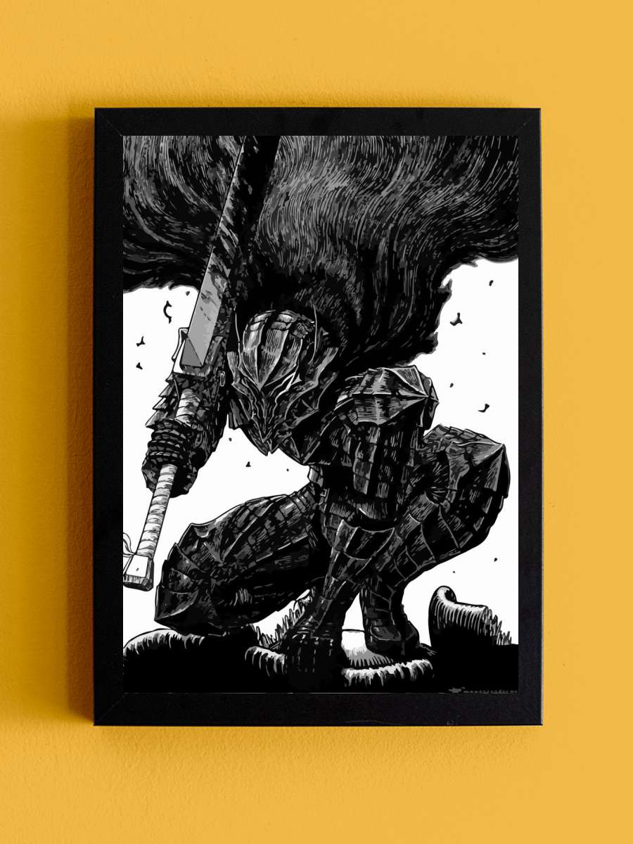 Berserk Anime Tablo Siyah Çerçeveli Yüksek Kalite Anime Duvar Poster Tablo - En İyi Fiyatlarla
