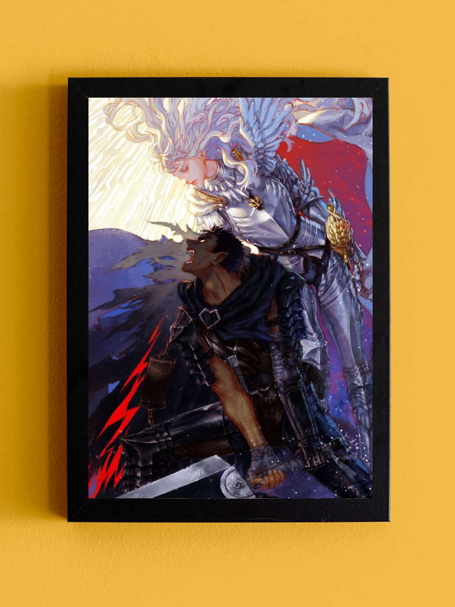 berserk Anime Tablo Siyah Çerçeveli Yüksek Kalite Anime Duvar Poster Tablo - En İyi Fiyatlarla