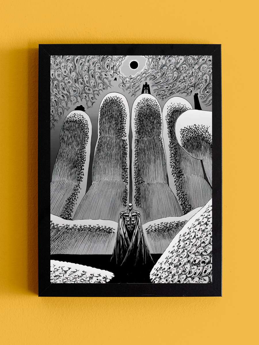 Berserk Anime Tablo Siyah Çerçeveli Yüksek Kalite Anime Duvar Poster Tablo - En İyi Fiyatlarla