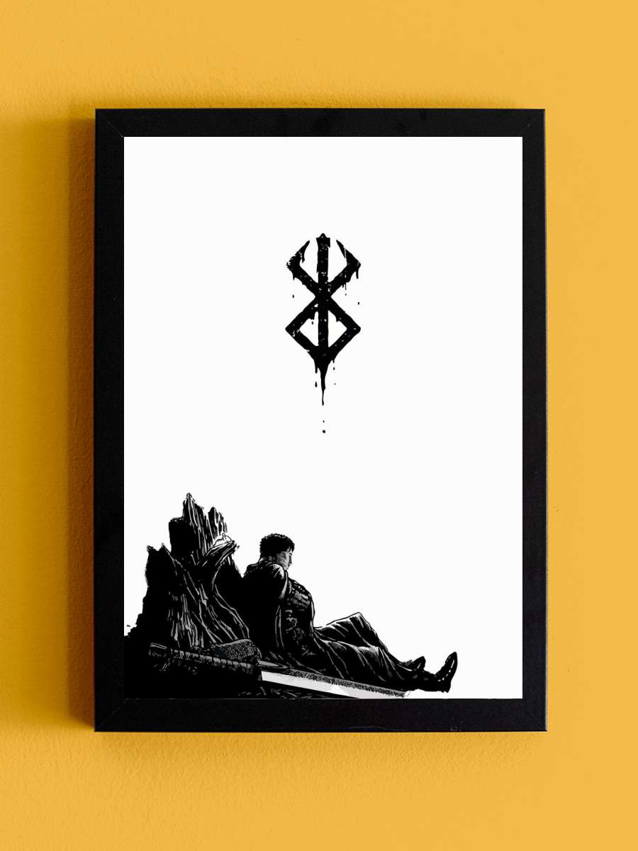 Berserk Anime Tablo Siyah Çerçeveli Yüksek Kalite Anime Duvar Poster Tablo - En İyi Fiyatlarla
