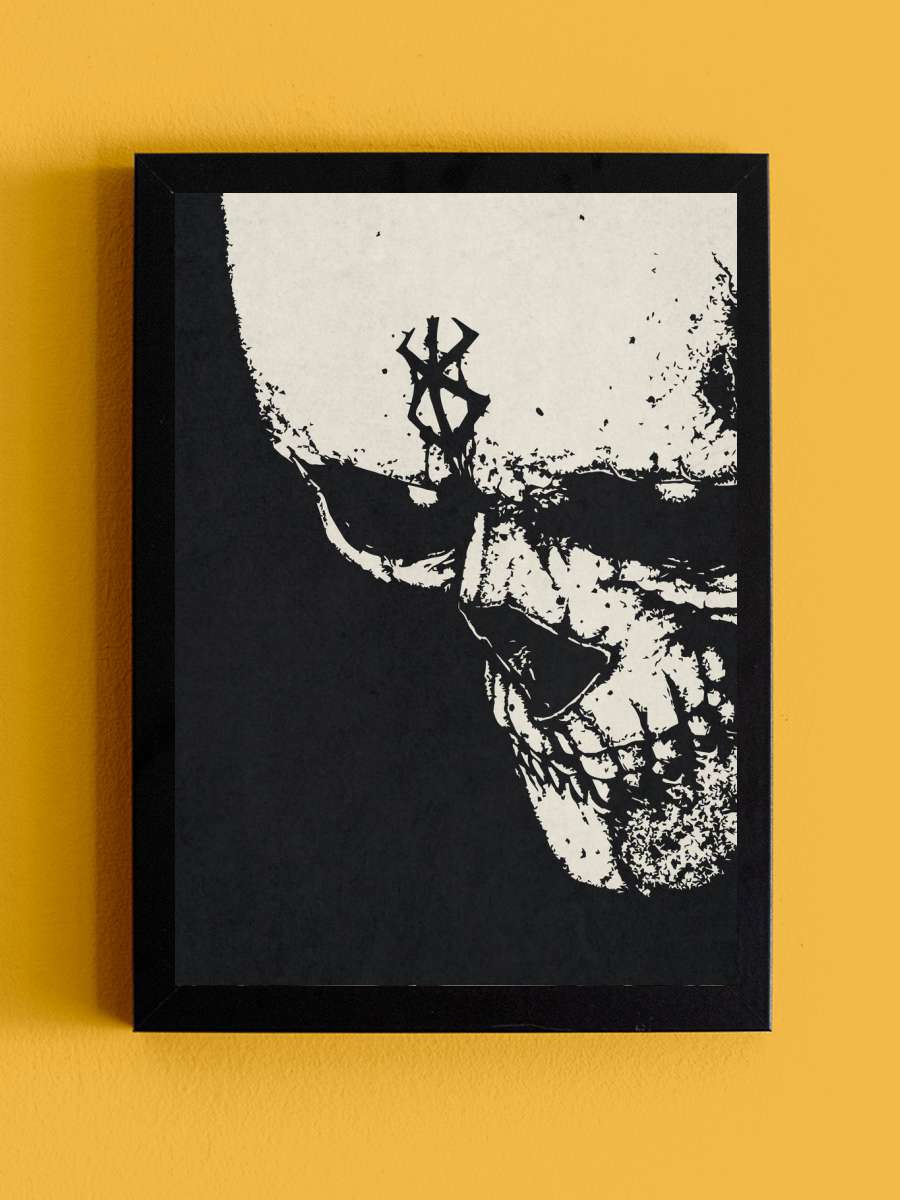 Berserk Skull Knight Anime Tablo Siyah Çerçeveli Yüksek Kalite Anime Duvar Poster Tablo - En İyi Fiyatlarla