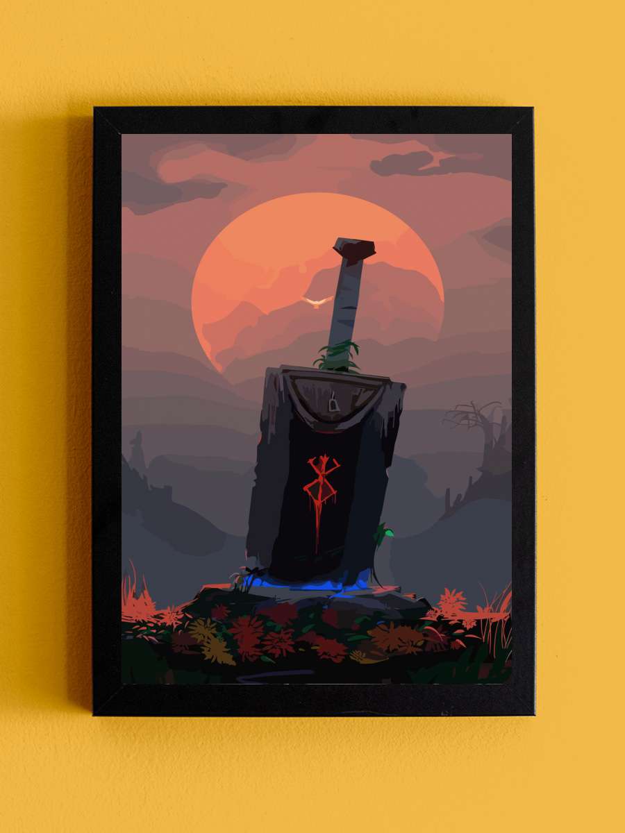 Beserk Anime Tablo Siyah Çerçeveli Yüksek Kalite Anime Duvar Poster Tablo - En İyi Fiyatlarla