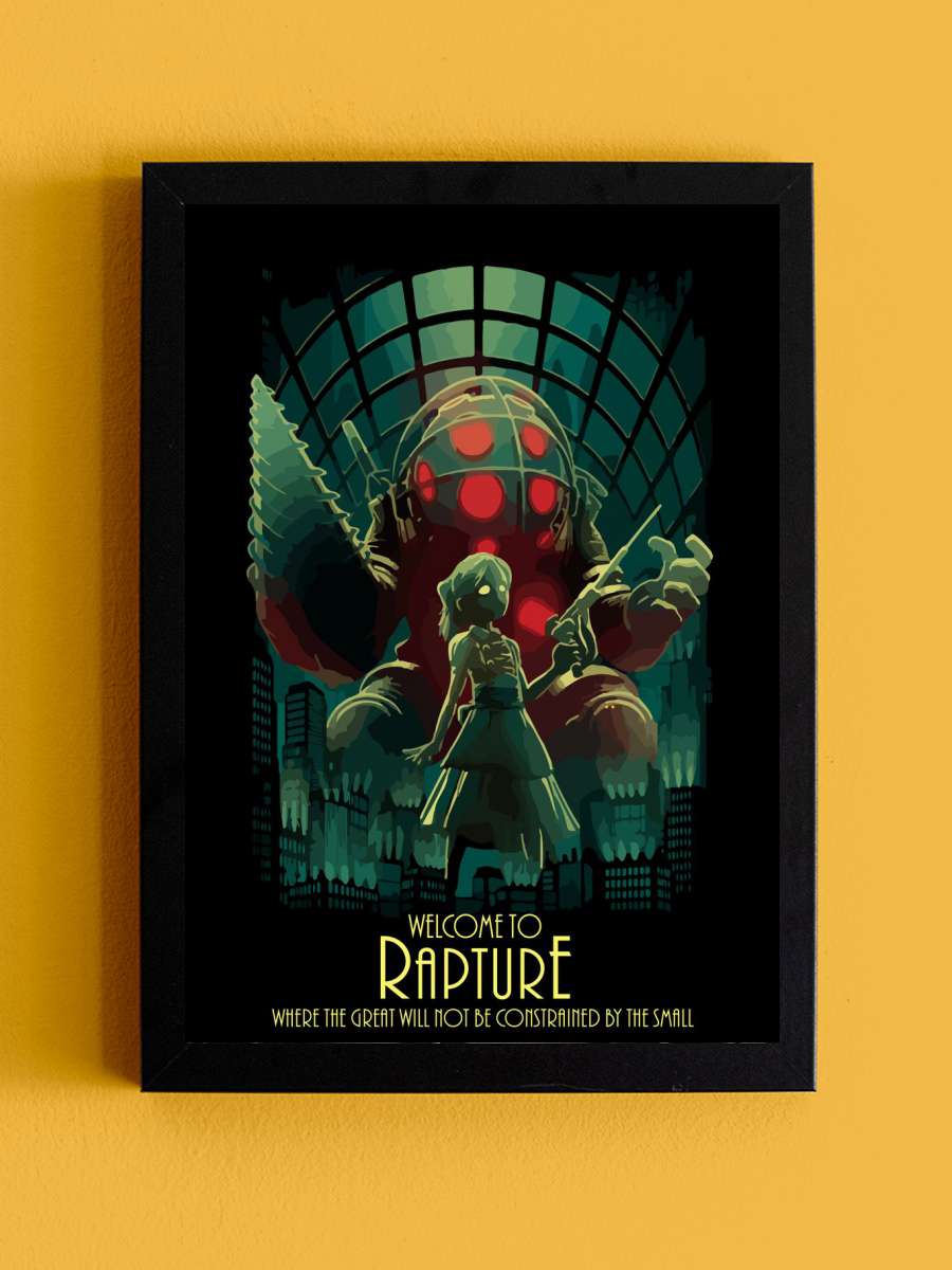 bioshock Anime Tablo Siyah Çerçeveli Yüksek Kalite Anime Duvar Poster Tablo - En İyi Fiyatlarla