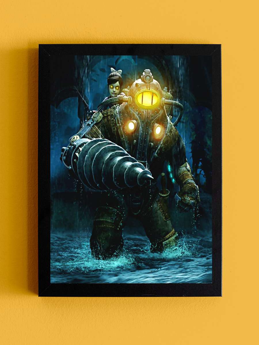 Bioshock Anime Tablo Siyah Çerçeveli Yüksek Kalite Anime Duvar Poster Tablo - En İyi Fiyatlarla