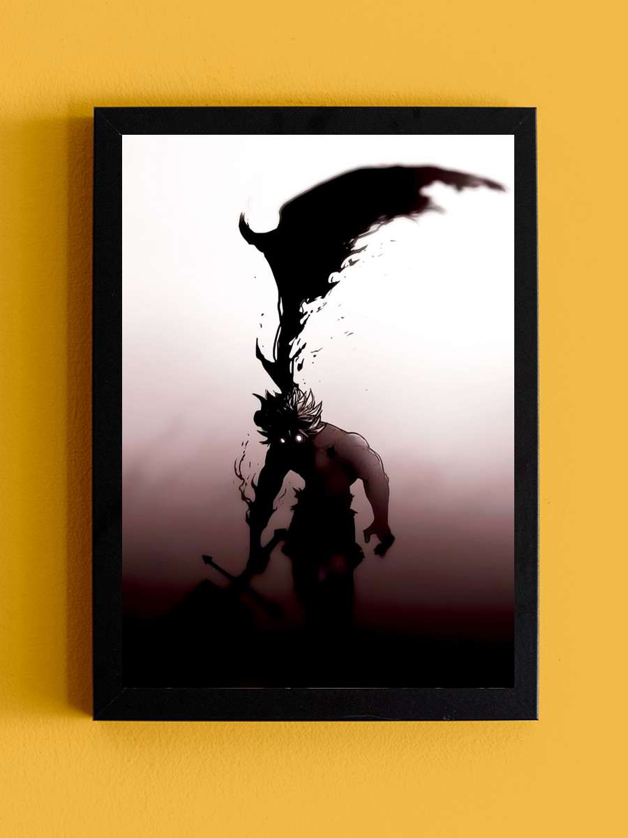 Black Clover Anime Tablo Siyah Çerçeveli Yüksek Kalite Anime Duvar Poster Tablo - En İyi Fiyatlarla