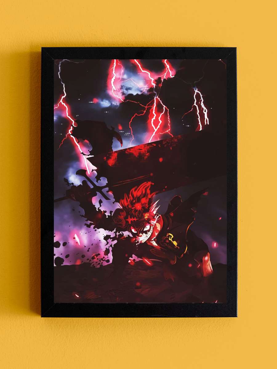 Black Clover Anime Tablo Siyah Çerçeveli Yüksek Kalite Anime Duvar Poster Tablo - En İyi Fiyatlarla