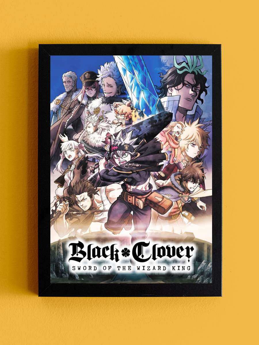 Black Clover Anime Tablo Siyah Çerçeveli Yüksek Kalite Anime Duvar Poster Tablo - En İyi Fiyatlarla