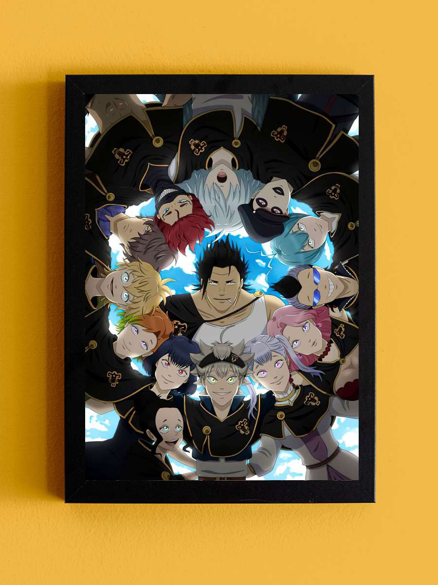Black Clover Anime Tablo Siyah Çerçeveli Yüksek Kalite Anime Duvar Poster Tablo - En İyi Fiyatlarla