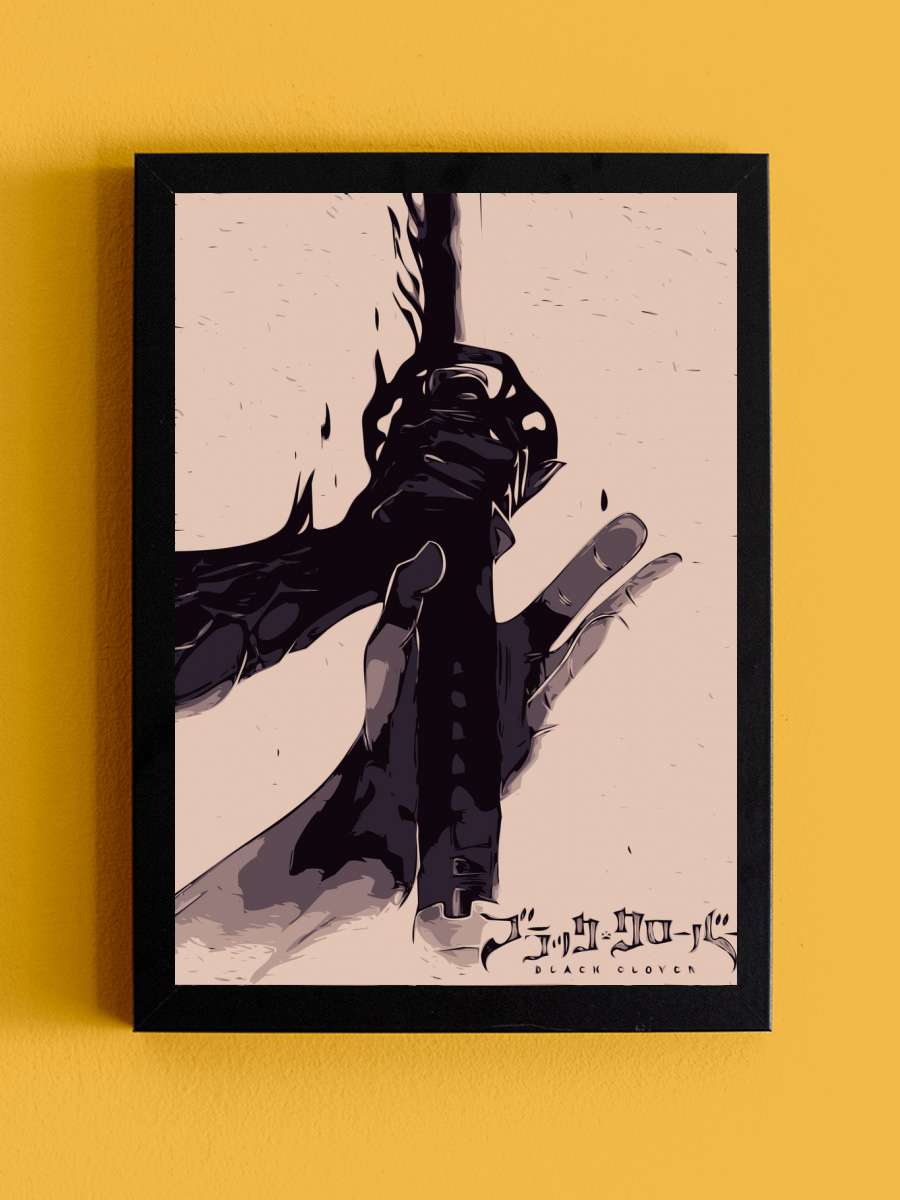 Black clover Anime Tablo Siyah Çerçeveli Yüksek Kalite Anime Duvar Poster Tablo - En İyi Fiyatlarla