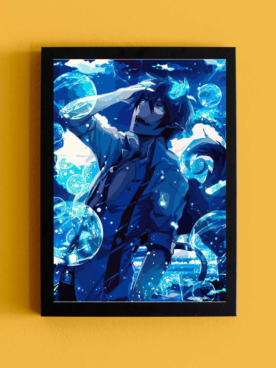 Blue Exorcist Anime Anime Tablo Siyah Çerçeveli Yüksek Kalite Anime Duvar Poster Tablo - En İyi Fiyatlarla