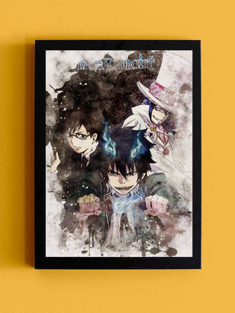 Blue exorcist Anime Tablo Siyah Çerçeveli Yüksek Kalite Anime Duvar Poster Tablo - En İyi Fiyatlarla