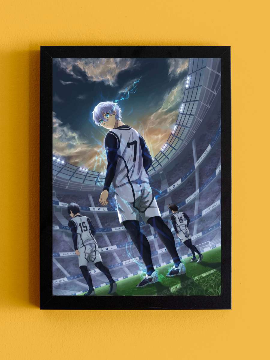 Blue Lock Anime Tablo Siyah Çerçeveli Yüksek Kalite Anime Duvar Poster Tablo - En İyi Fiyatlarla