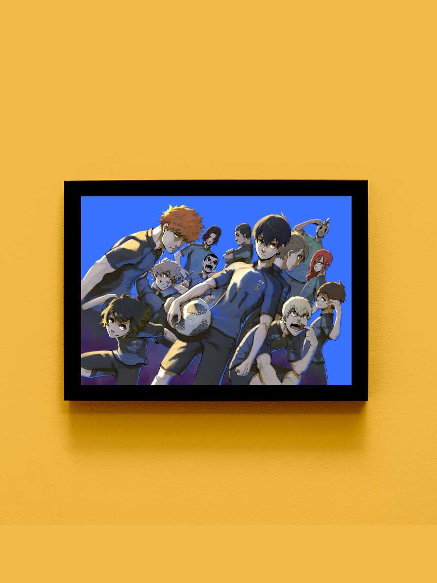 blue lock Anime Tablo Siyah Çerçeveli Yüksek Kalite Anime Duvar Poster Tablo - En İyi Fiyatlarla