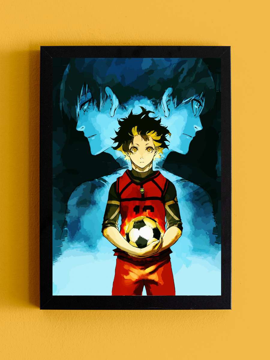 Blue lock Anime Tablo Siyah Çerçeveli Yüksek Kalite Anime Duvar Poster Tablo - En İyi Fiyatlarla