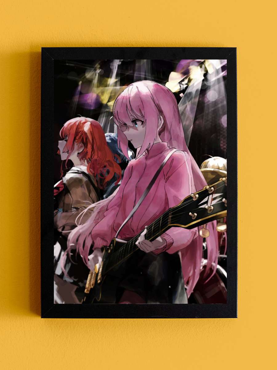 bocchi the rock Anime Tablo Siyah Çerçeveli Yüksek Kalite Anime Duvar Poster Tablo - En İyi Fiyatlarla