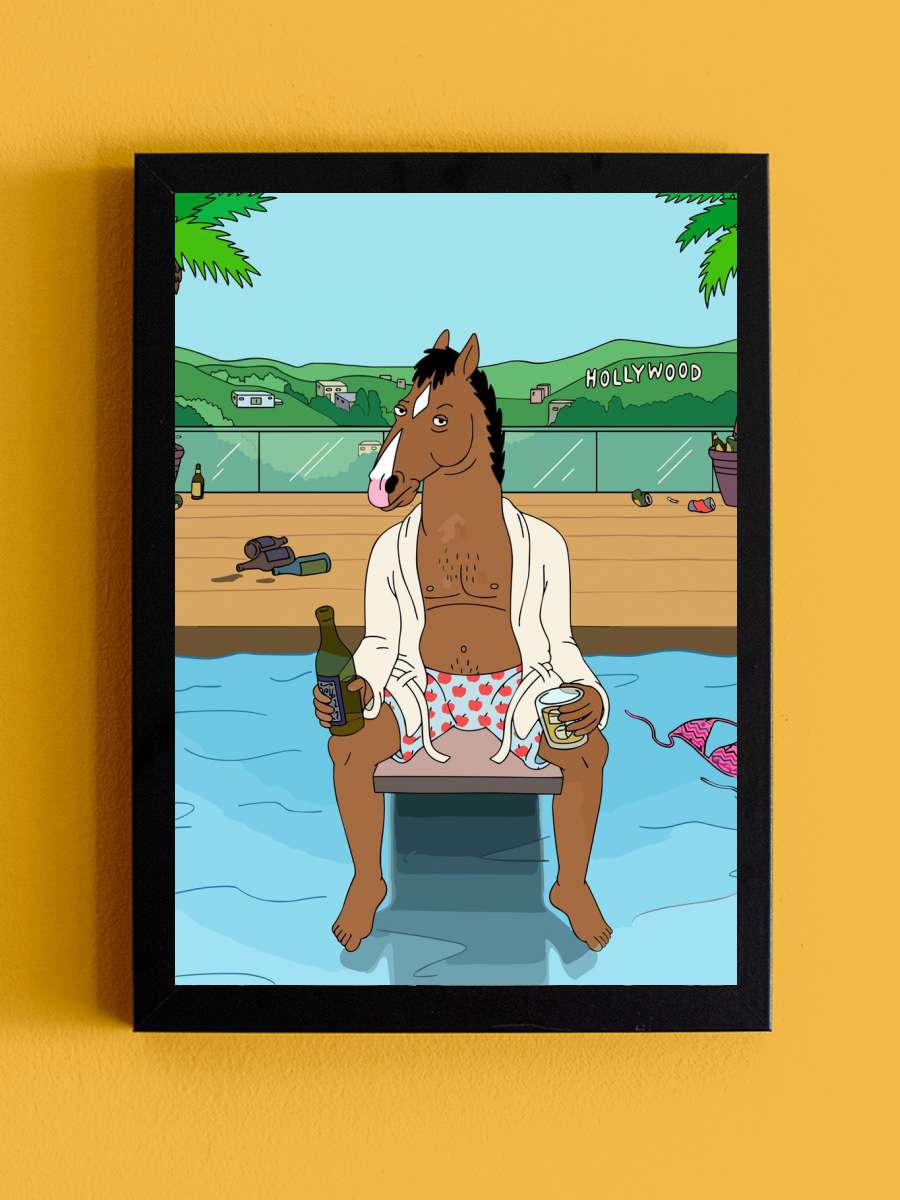 Bojack The Horseman Movie Anime Tablo Siyah Çerçeveli Yüksek Kalite Anime Duvar Poster Tablo - En İyi Fiyatlarla