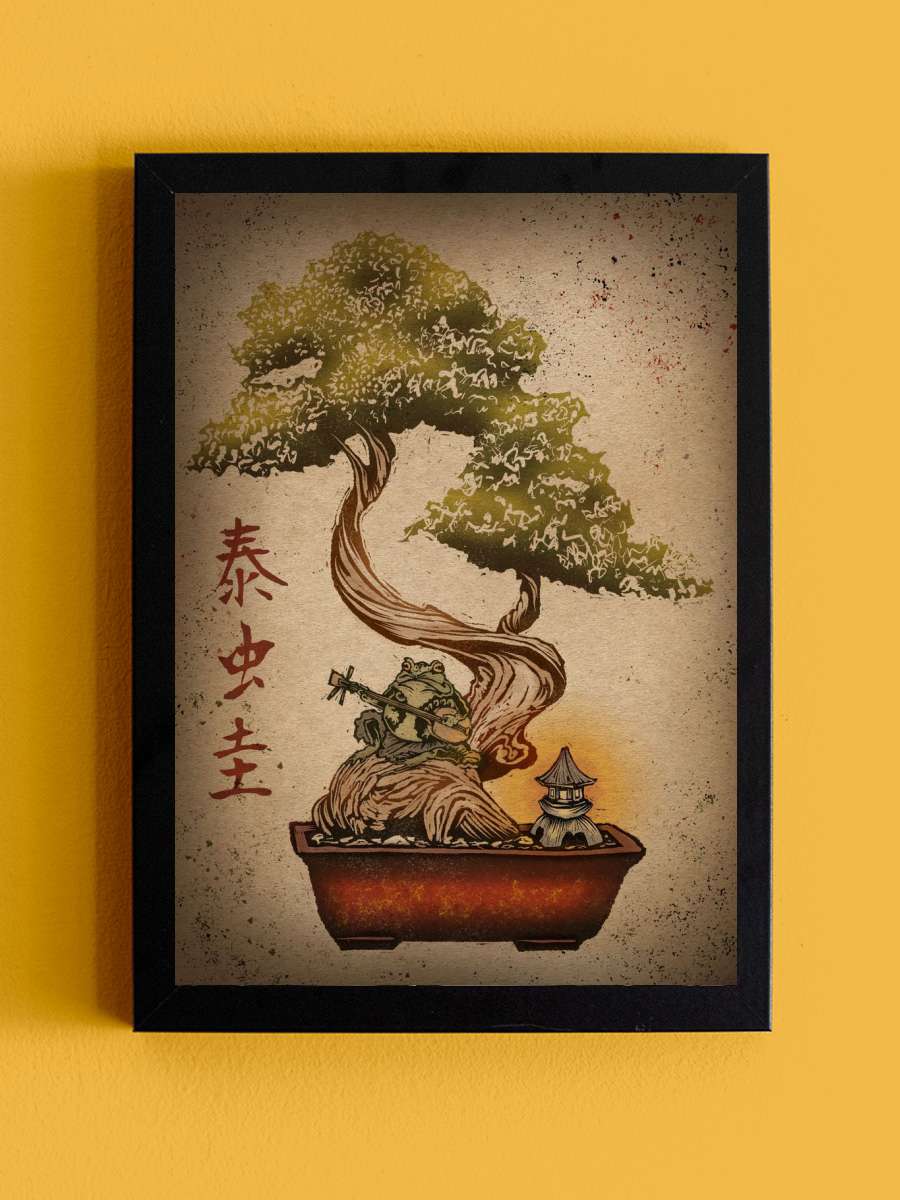 Bonsai Frog Anime Tablo Siyah Çerçeveli Yüksek Kalite Anime Duvar Poster Tablo - En İyi Fiyatlarla
