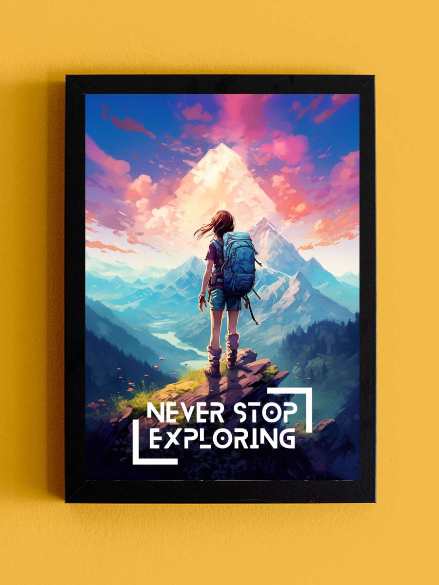 Boundless Horizons Anime Tablo Siyah Çerçeveli Yüksek Kalite Anime Duvar Poster Tablo - En İyi Fiyatlarla