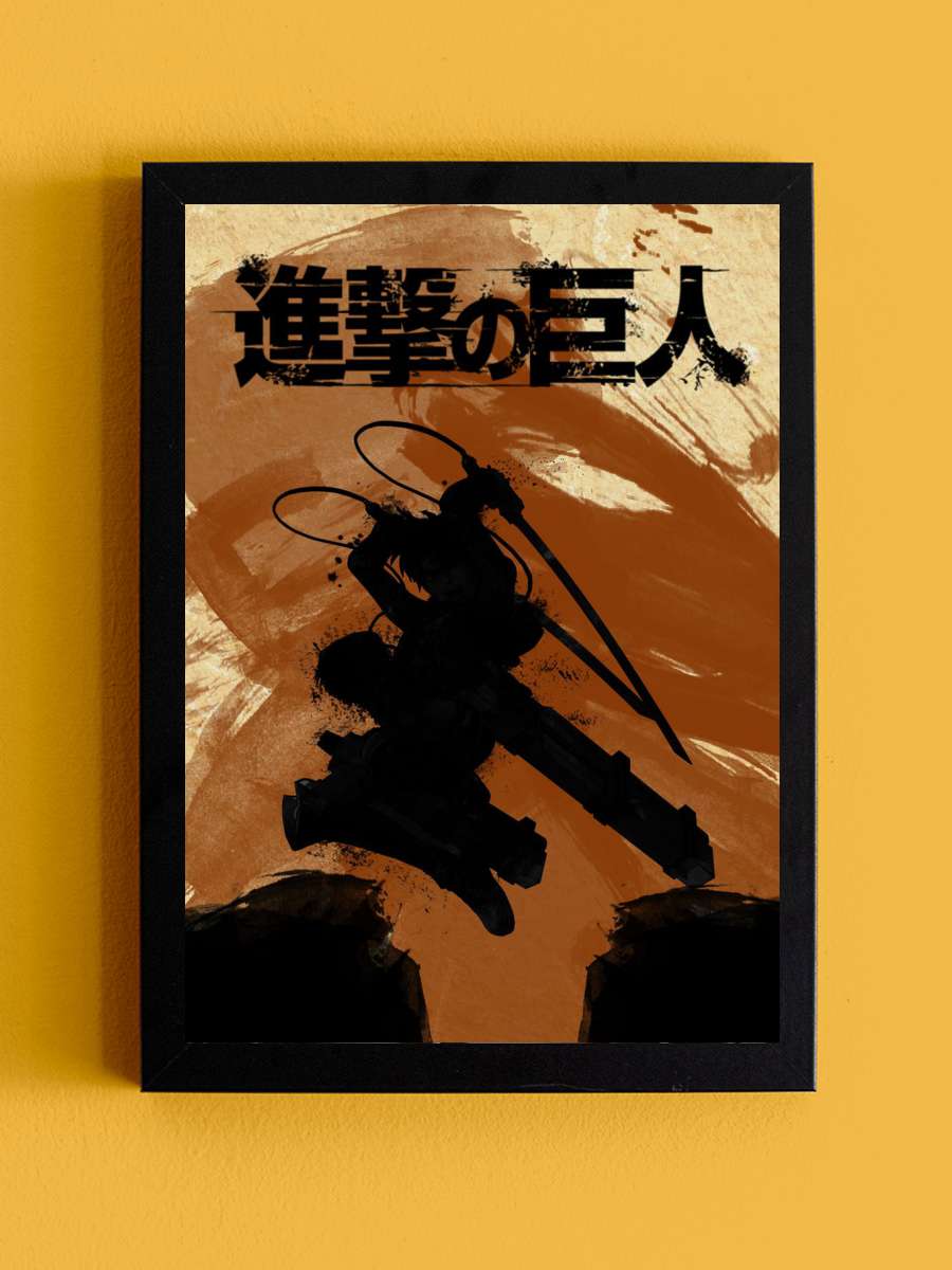 Brown eren Anime Tablo Siyah Çerçeveli Yüksek Kalite Anime Duvar Poster Tablo - En İyi Fiyatlarla