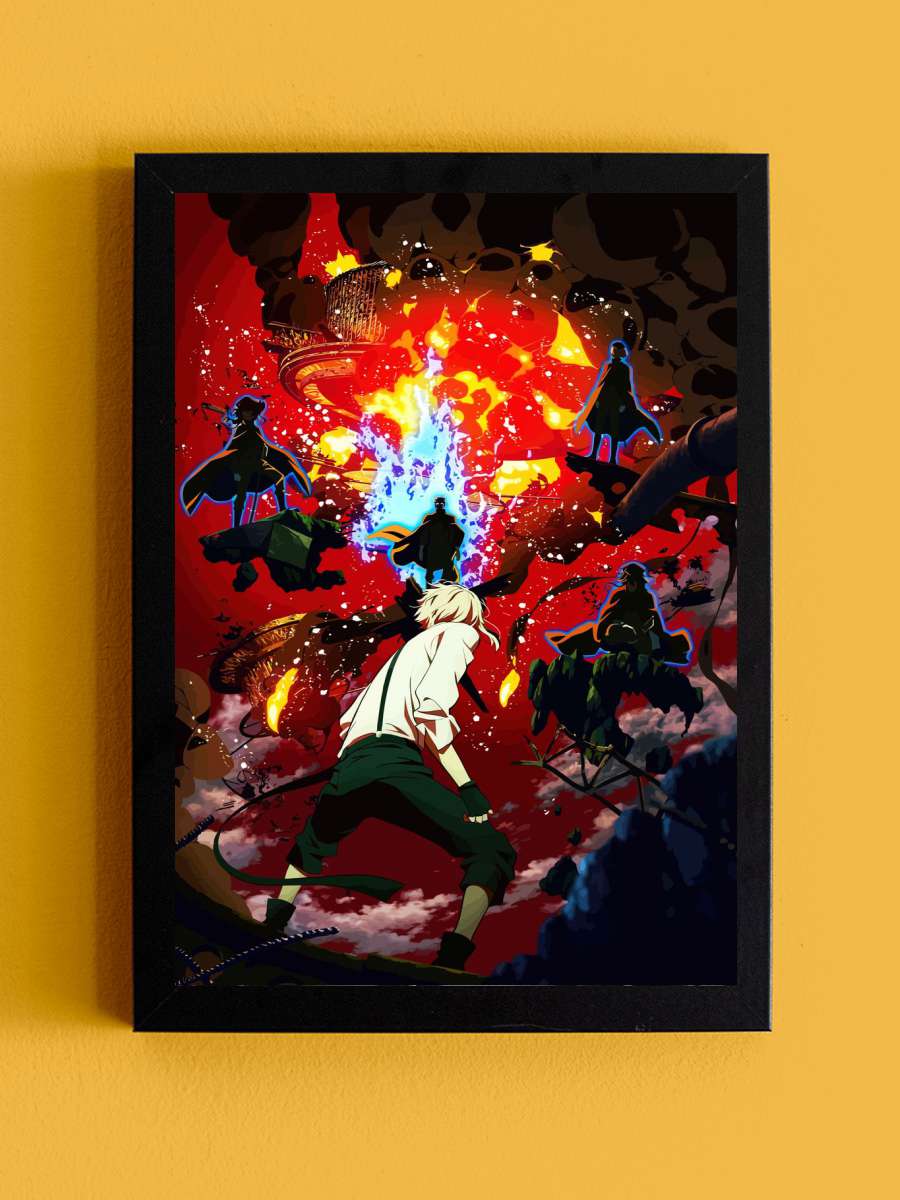 Bungo Stray dogs Anime Tablo Siyah Çerçeveli Yüksek Kalite Anime Duvar Poster Tablo - En İyi Fiyatlarla