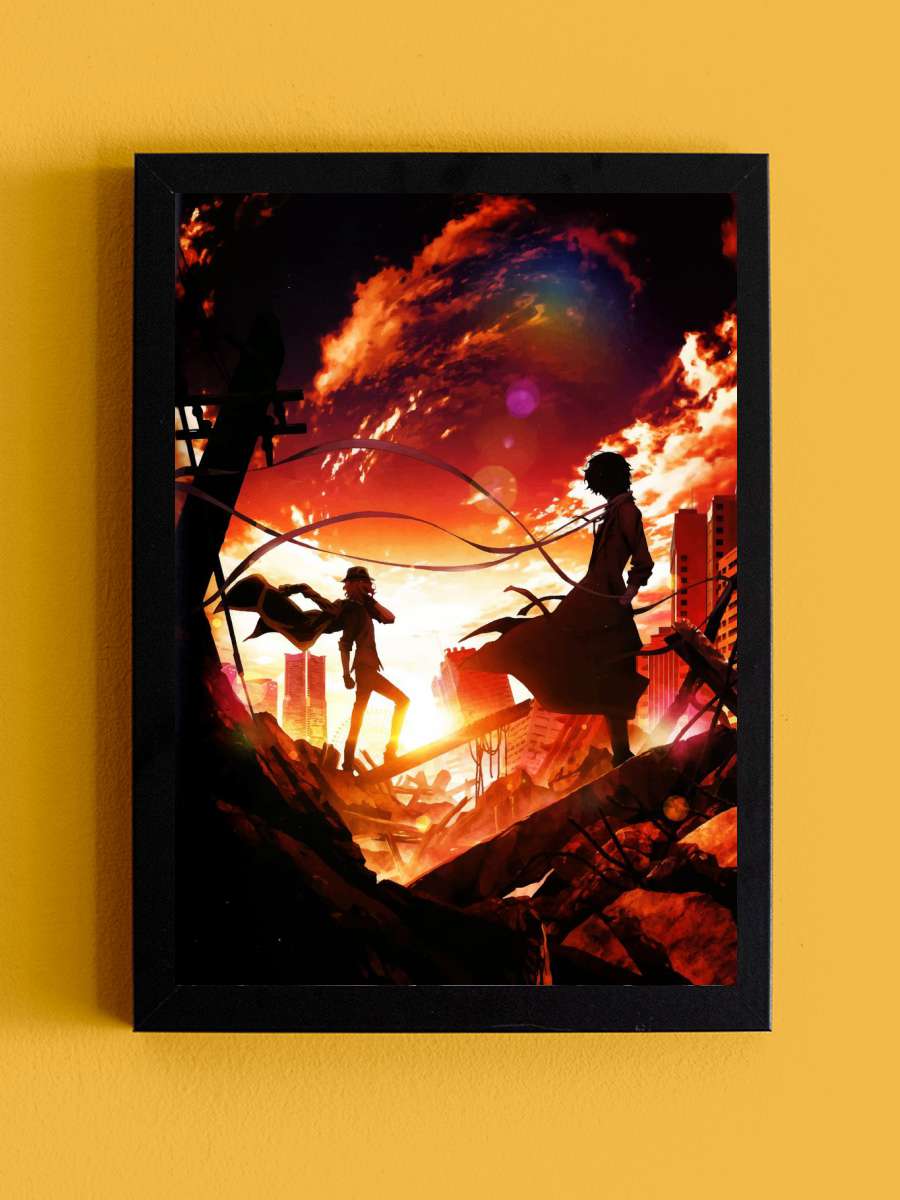 bungou stray dogs Anime Tablo Siyah Çerçeveli Yüksek Kalite Anime Duvar Poster Tablo - En İyi Fiyatlarla