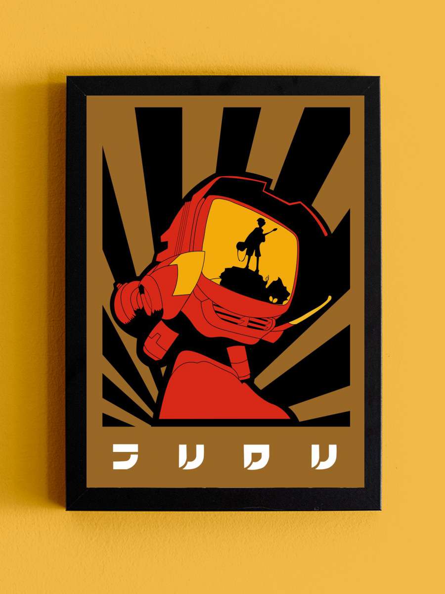 Canti FLCL Anime Tablo Siyah Çerçeveli Yüksek Kalite Anime Duvar Poster Tablo - En İyi Fiyatlarla