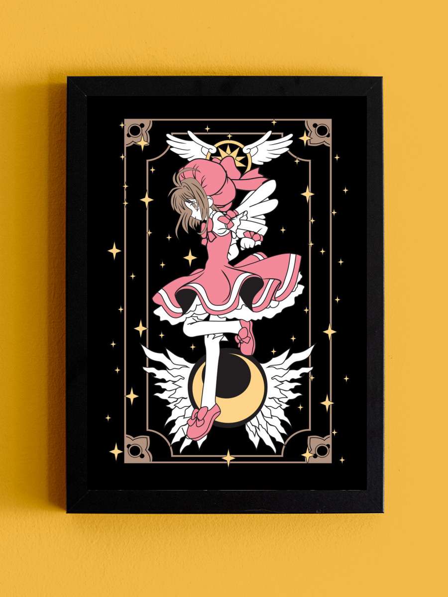 Cardcaptor Sakura Anime Tablo Siyah Çerçeveli Yüksek Kalite Anime Duvar Poster Tablo - En İyi Fiyatlarla
