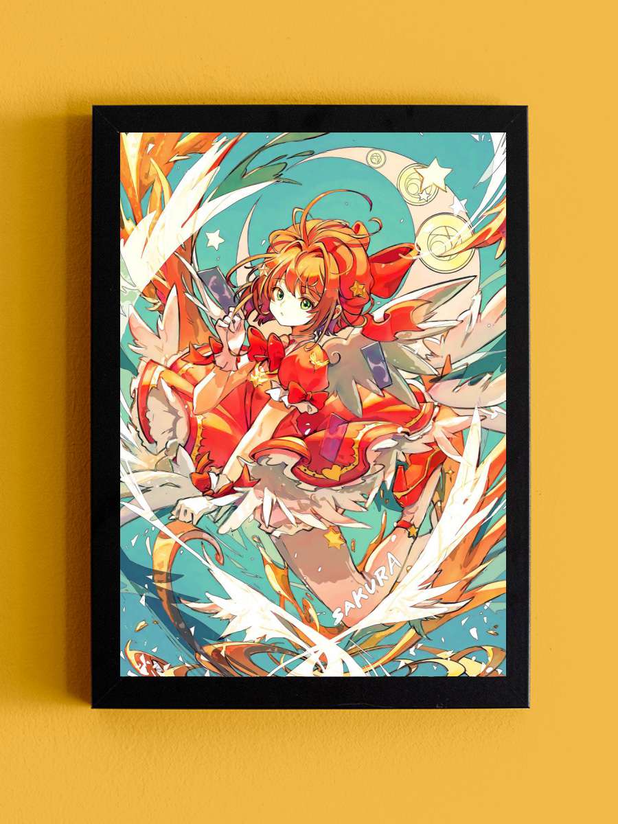 Cardcaptor Sakura Anime Tablo Siyah Çerçeveli Yüksek Kalite Anime Duvar Poster Tablo - En İyi Fiyatlarla