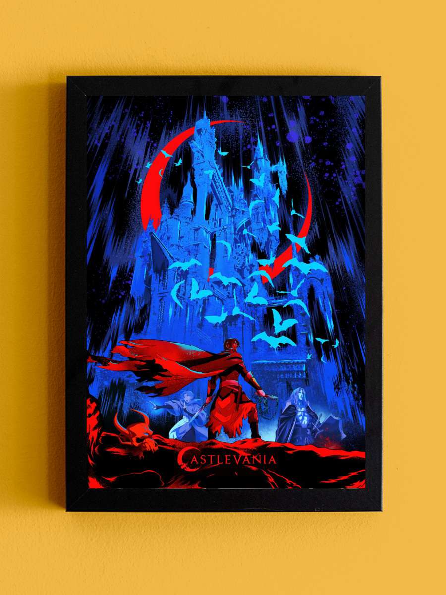Castlevania Night Anime Tablo Siyah Çerçeveli Yüksek Kalite Anime Duvar Poster Tablo - En İyi Fiyatlarla