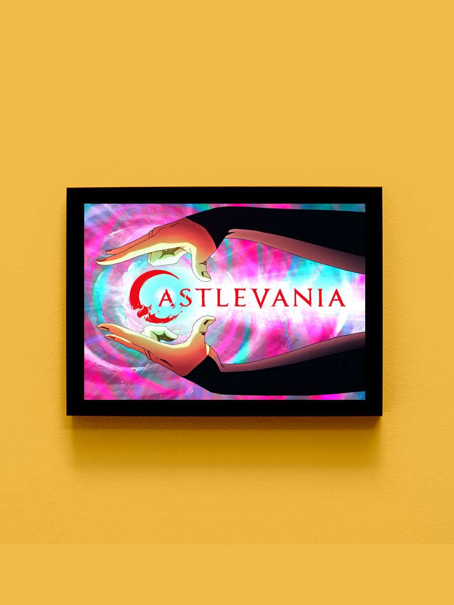 Castlevania S3 Anime Tablo Siyah Çerçeveli Yüksek Kalite Anime Duvar Poster Tablo - En İyi Fiyatlarla