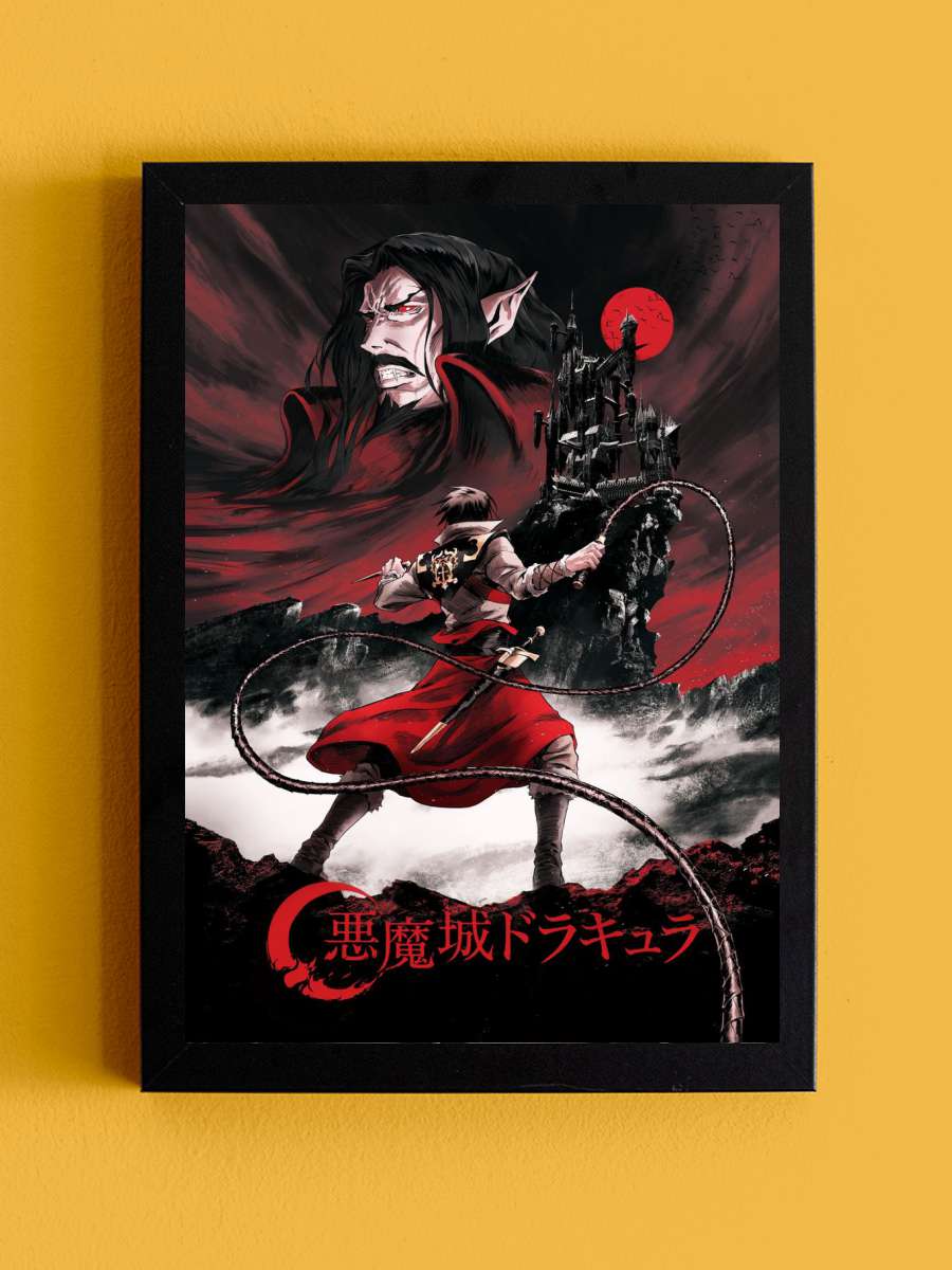 Castlevania Series Poster Anime Tablo Siyah Çerçeveli Yüksek Kalite Anime Duvar Poster Tablo - En İyi Fiyatlarla