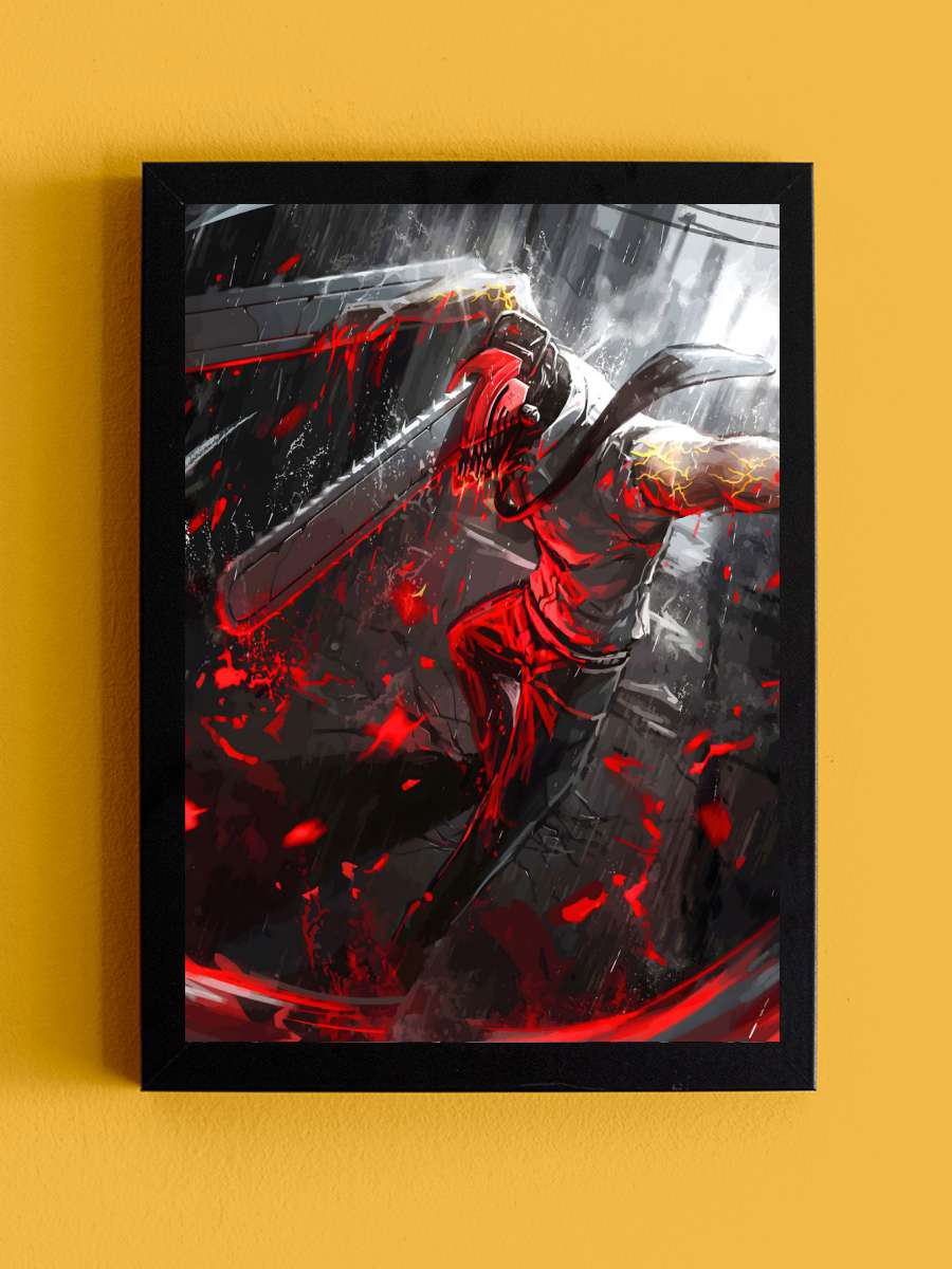 Chainsaw Man Denji Anime Tablo Siyah Çerçeveli Yüksek Kalite Anime Duvar Poster Tablo - En İyi Fiyatlarla