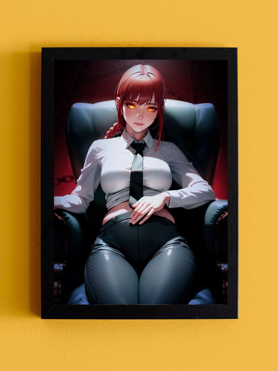 chainsaw man Anime Tablo Siyah Çerçeveli Yüksek Kalite Anime Duvar Poster Tablo - En İyi Fiyatlarla