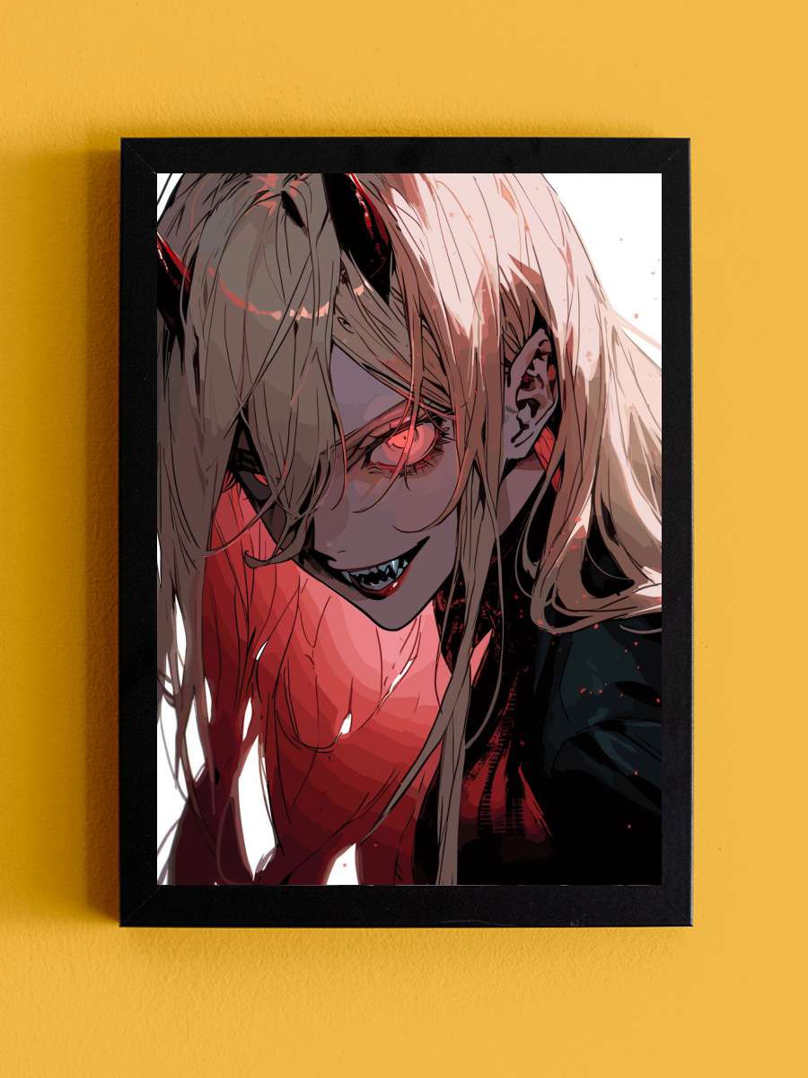 Chainsaw Man Anime Tablo Siyah Çerçeveli Yüksek Kalite Anime Duvar Poster Tablo - En İyi Fiyatlarla
