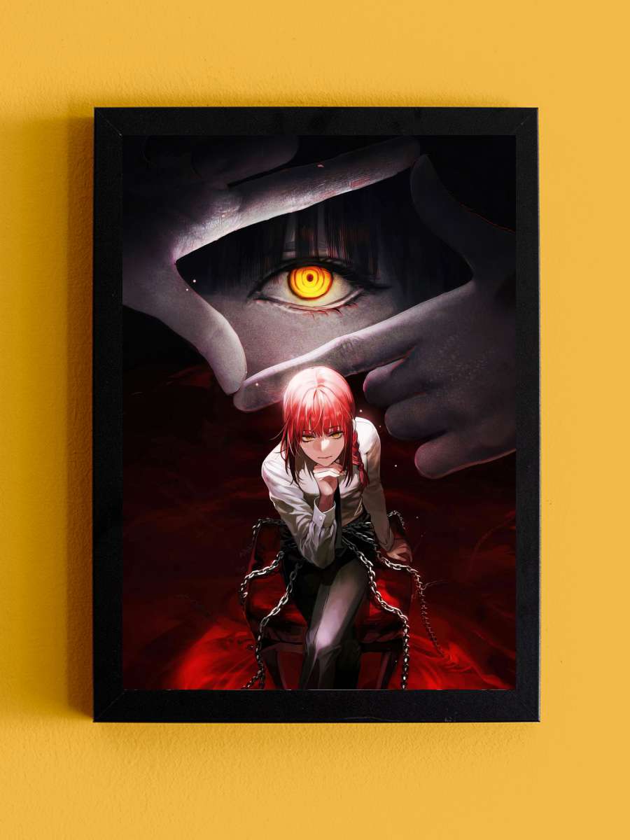 Chainsaw Man Anime Tablo Siyah Çerçeveli Yüksek Kalite Anime Duvar Poster Tablo - En İyi Fiyatlarla