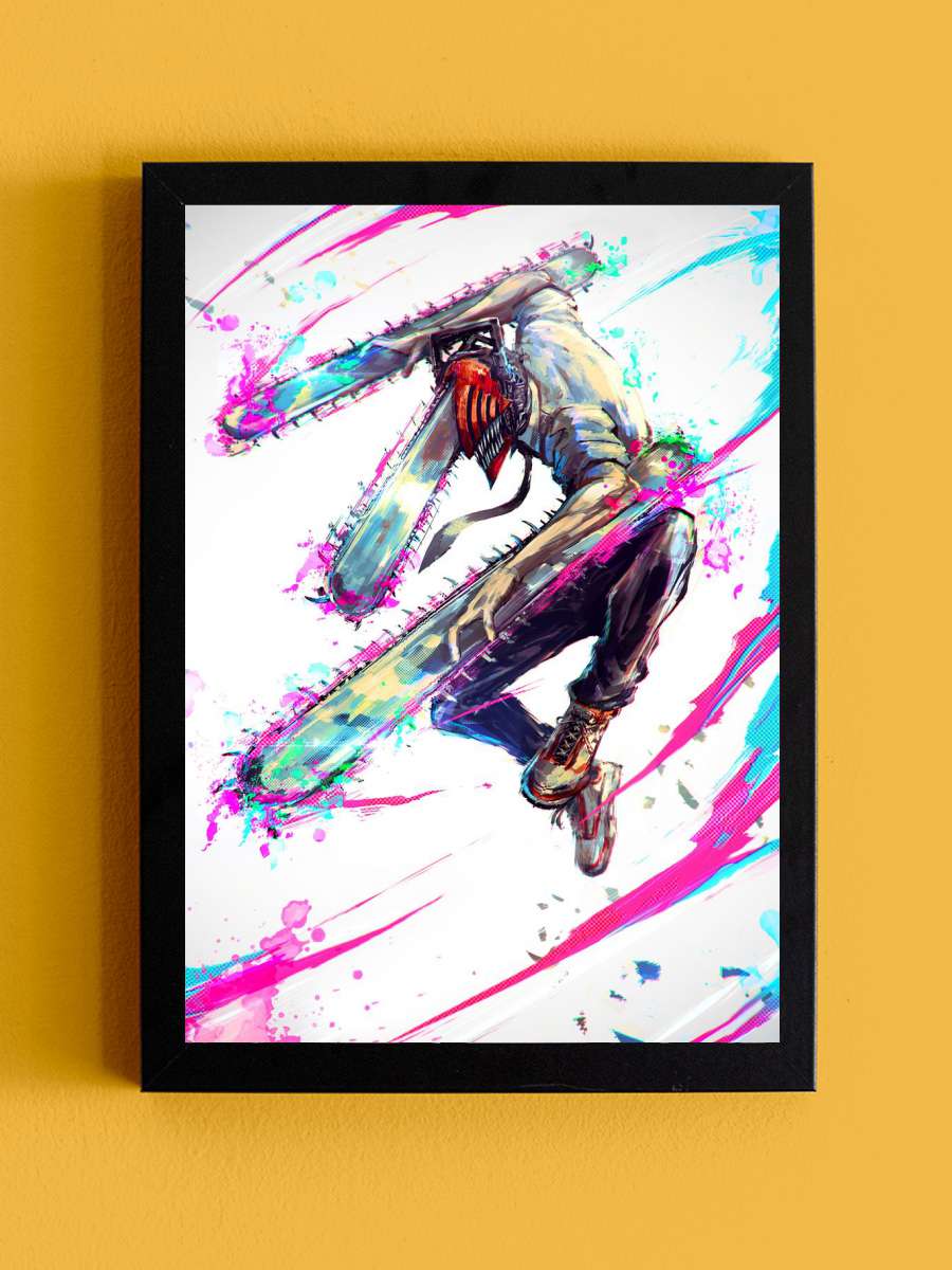 chainsawman Anime Tablo Siyah Çerçeveli Yüksek Kalite Anime Duvar Poster Tablo - En İyi Fiyatlarla