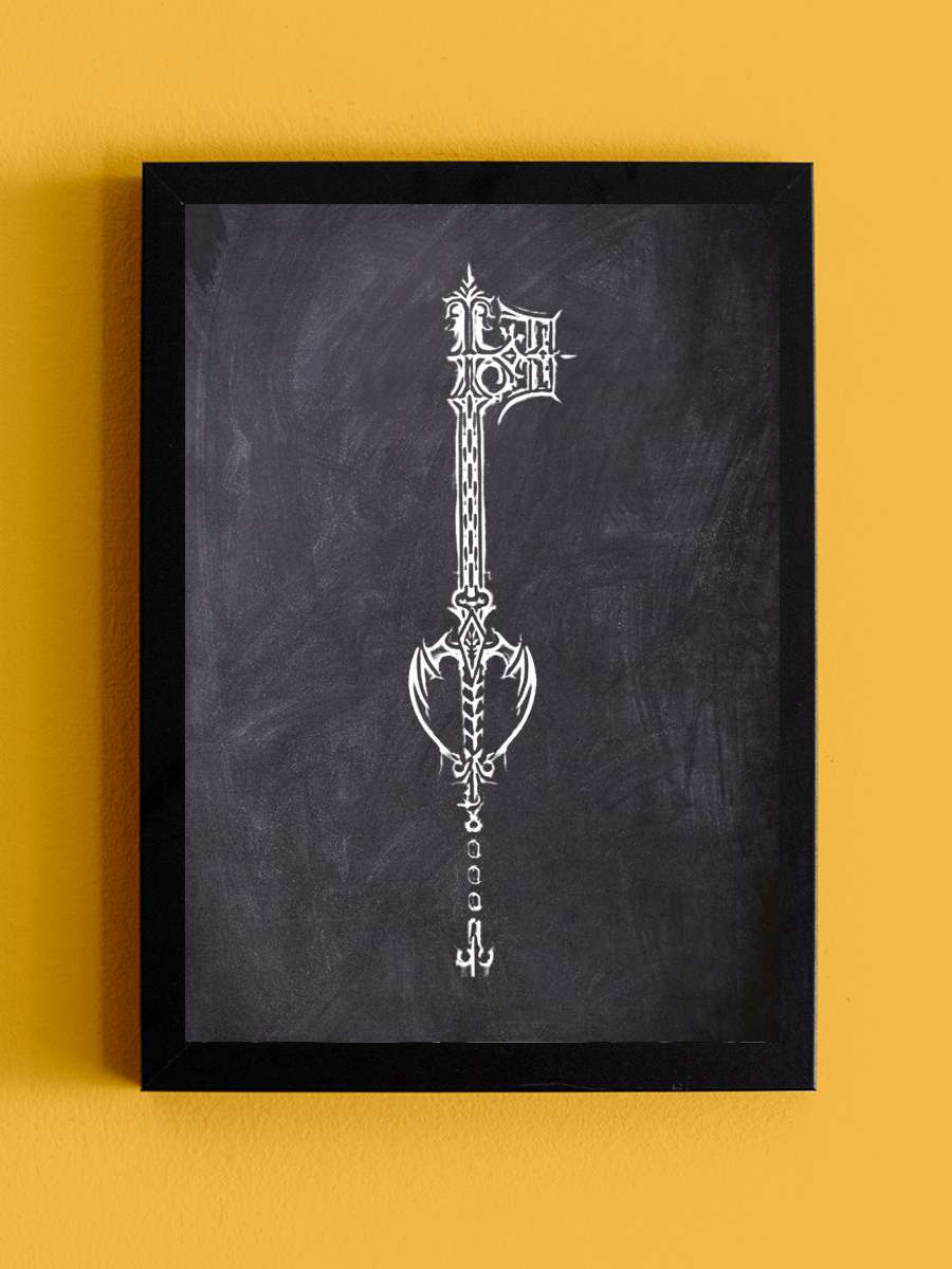 chalk key 9 Anime Tablo Siyah Çerçeveli Yüksek Kalite Anime Duvar Poster Tablo - En İyi Fiyatlarla