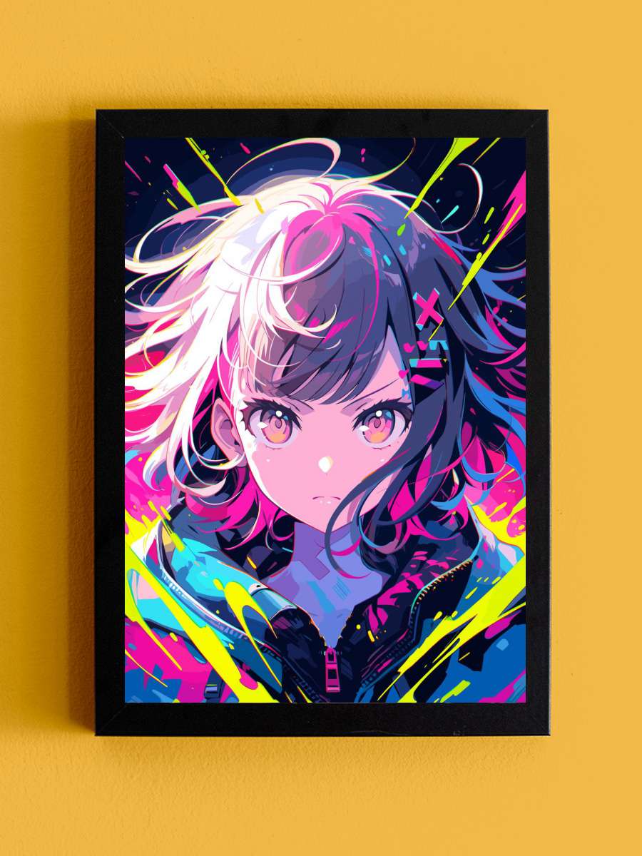 Chiaki Nanami Danganronpa Anime Tablo Siyah Çerçeveli Yüksek Kalite Anime Duvar Poster Tablo - En İyi Fiyatlarla