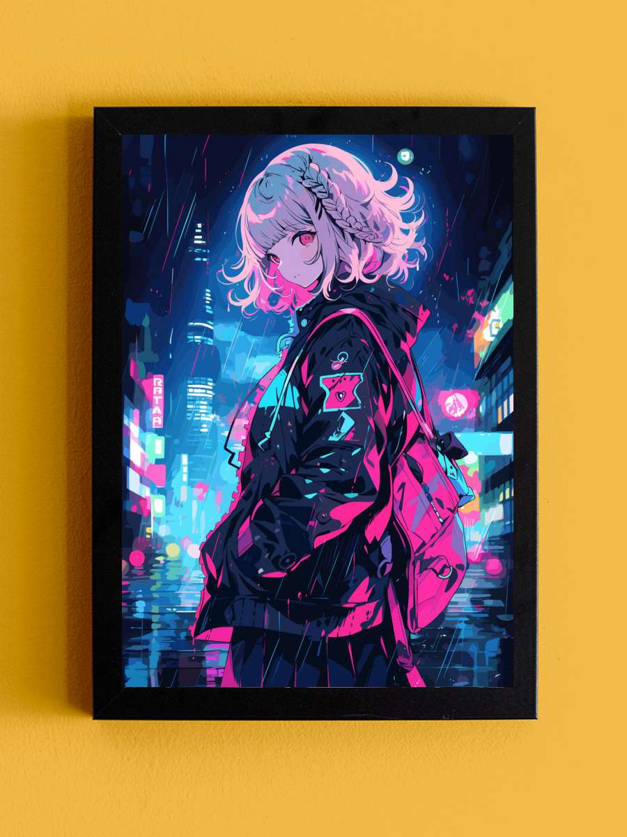 Chiaki Nanami Gaming Waifu Anime Tablo Siyah Çerçeveli Yüksek Kalite Anime Duvar Poster Tablo - En İyi Fiyatlarla
