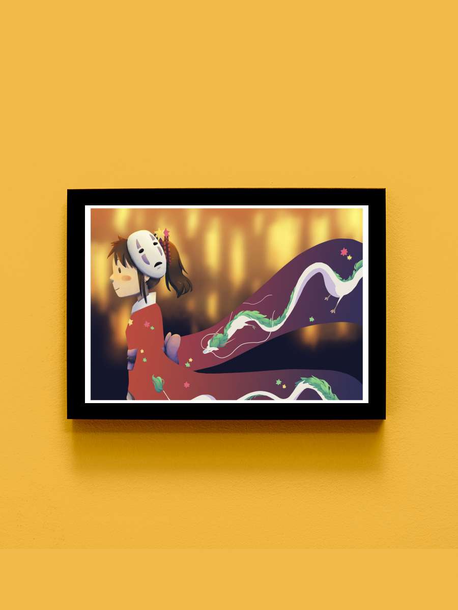 Chihiro Anime Tablo Siyah Çerçeveli Yüksek Kalite Anime Duvar Poster Tablo - En İyi Fiyatlarla