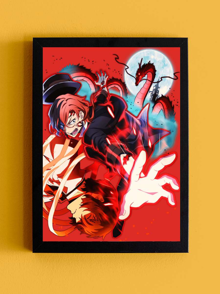 Chuuya Nakahara Anime Tablo Siyah Çerçeveli Yüksek Kalite Anime Duvar Poster Tablo - En İyi Fiyatlarla