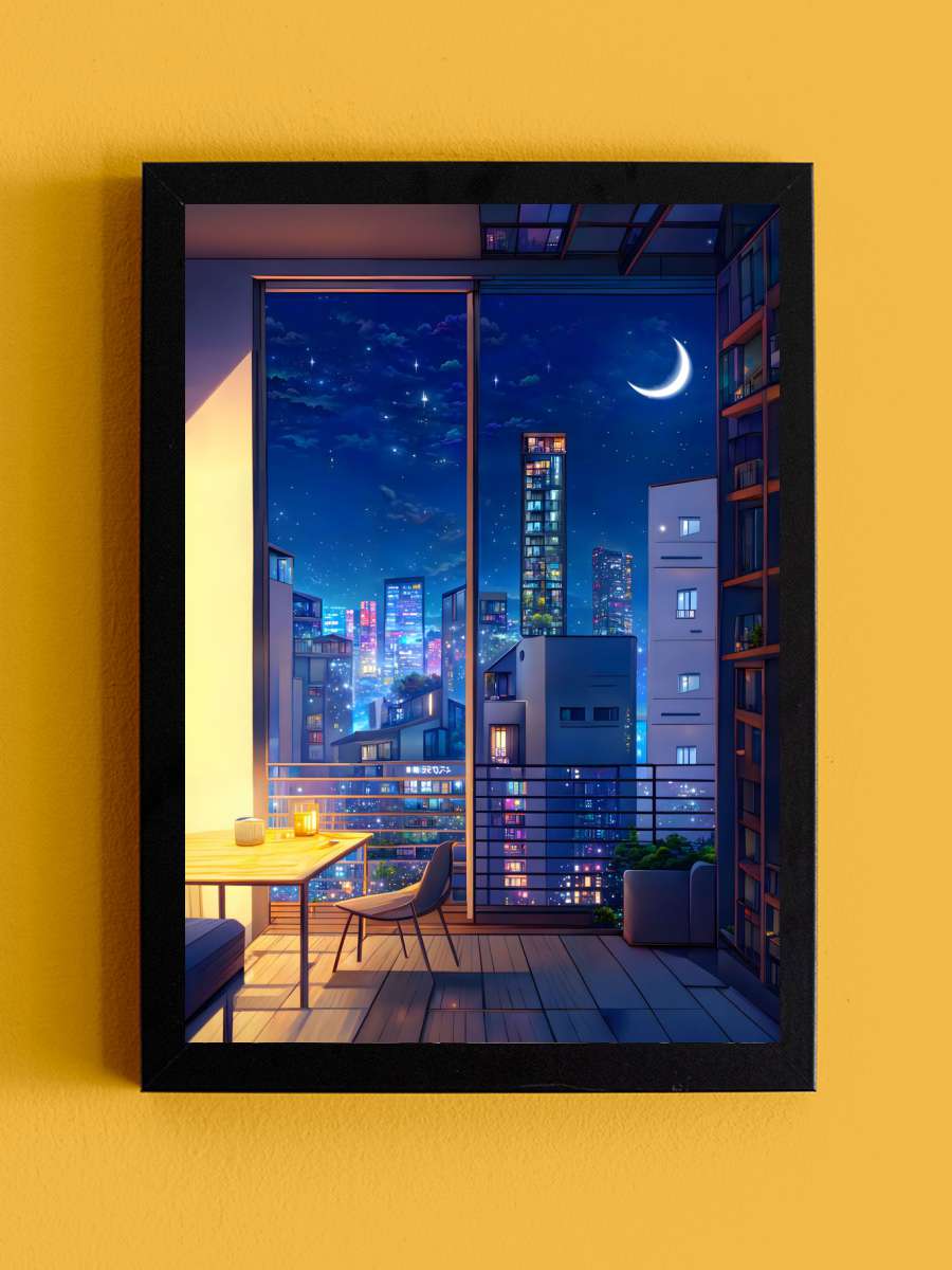 City Hues Anime Tablo Siyah Çerçeveli Yüksek Kalite Anime Duvar Poster Tablo - En İyi Fiyatlarla