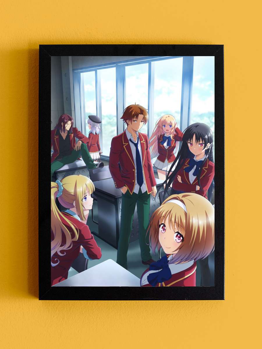 classroom of the elite Anime Tablo Siyah Çerçeveli Yüksek Kalite Anime Duvar Poster Tablo - En İyi Fiyatlarla