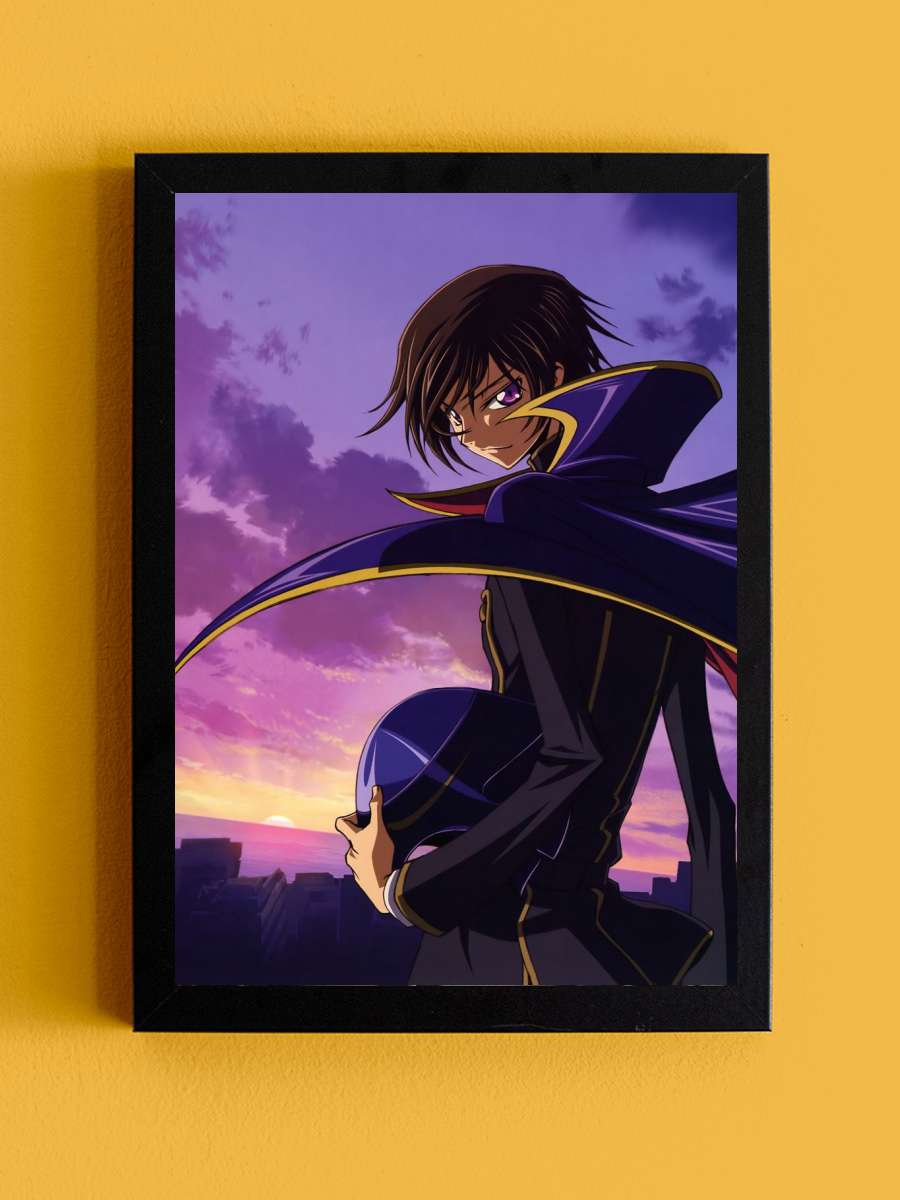 Code Geass Lelouch Anime Tablo Siyah Çerçeveli Yüksek Kalite Anime Duvar Poster Tablo - En İyi Fiyatlarla