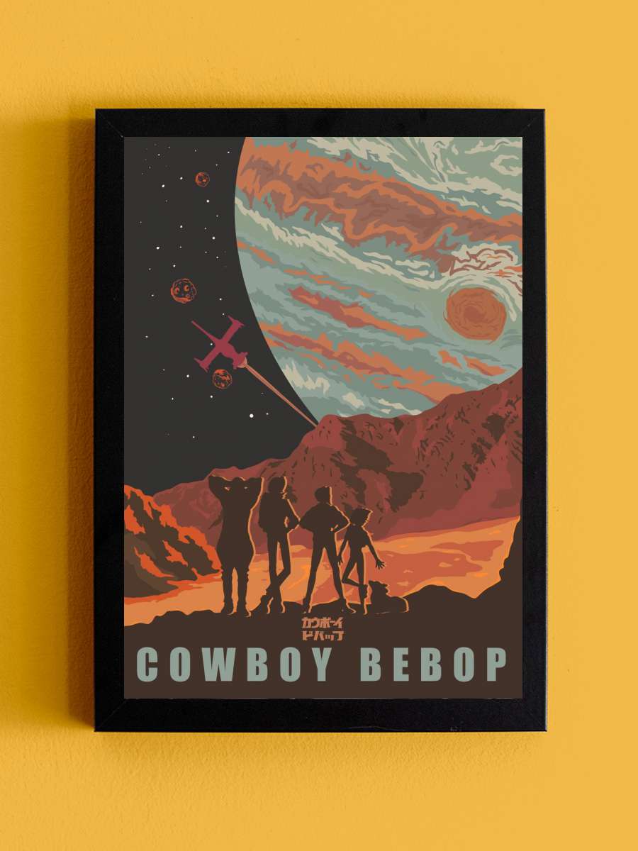 Cowboy Bebop Anime Tablo Siyah Çerçeveli Yüksek Kalite Anime Duvar Poster Tablo - En İyi Fiyatlarla