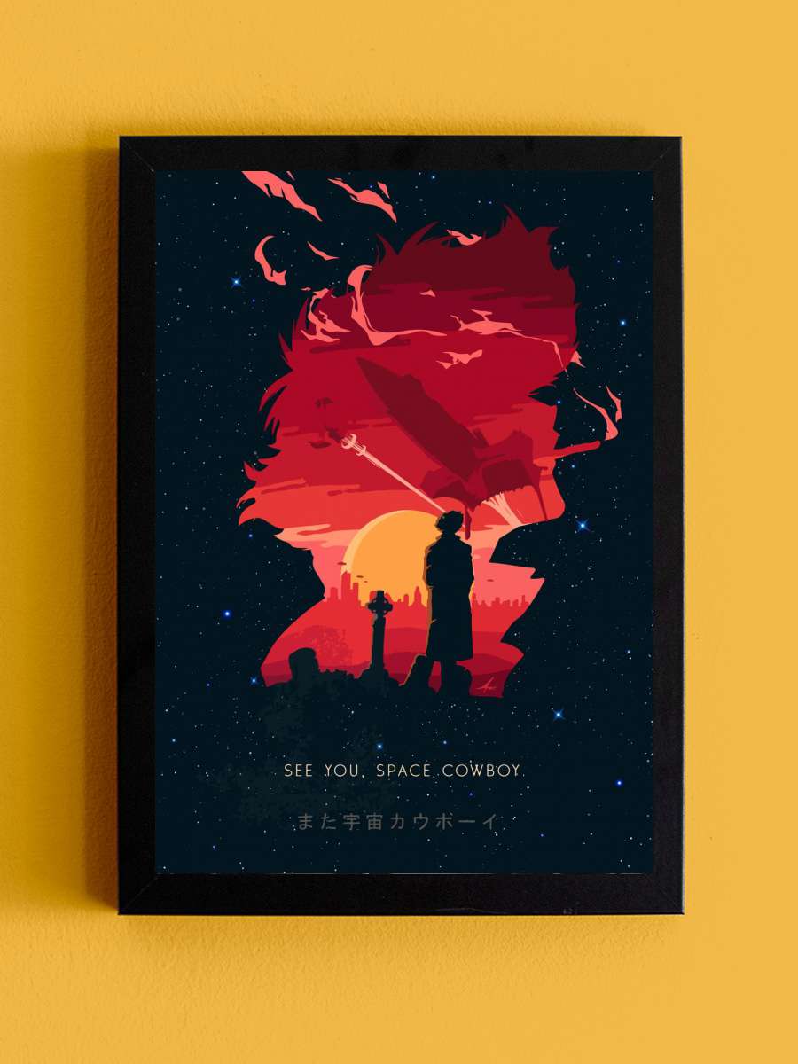 Cowboy Bebop Anime Tablo Siyah Çerçeveli Yüksek Kalite Anime Duvar Poster Tablo - En İyi Fiyatlarla